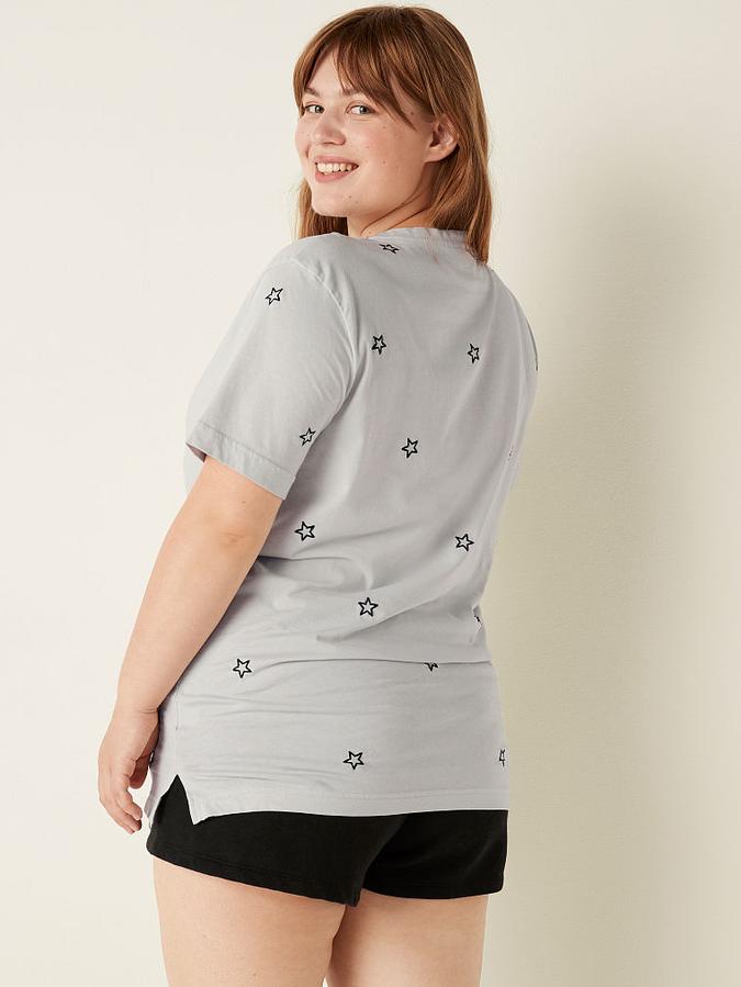 Campus Short Sleeve Notch Neck Tee