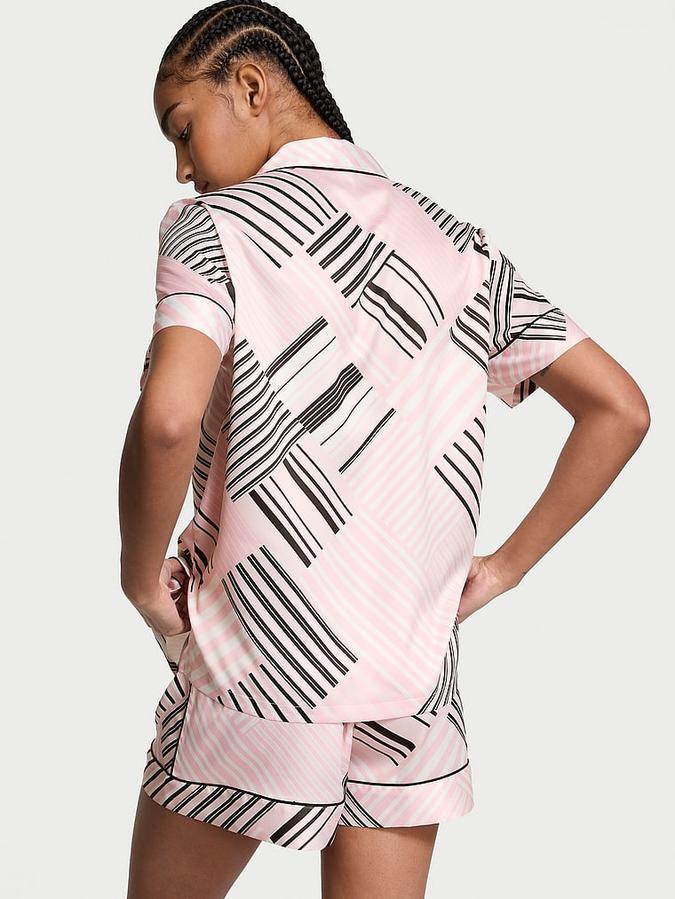 Glazed Satin Short Pajama Set