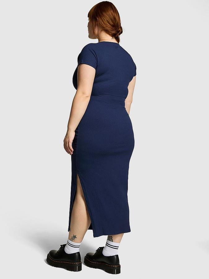 Contour Ribbed Midi Dress image number 1
