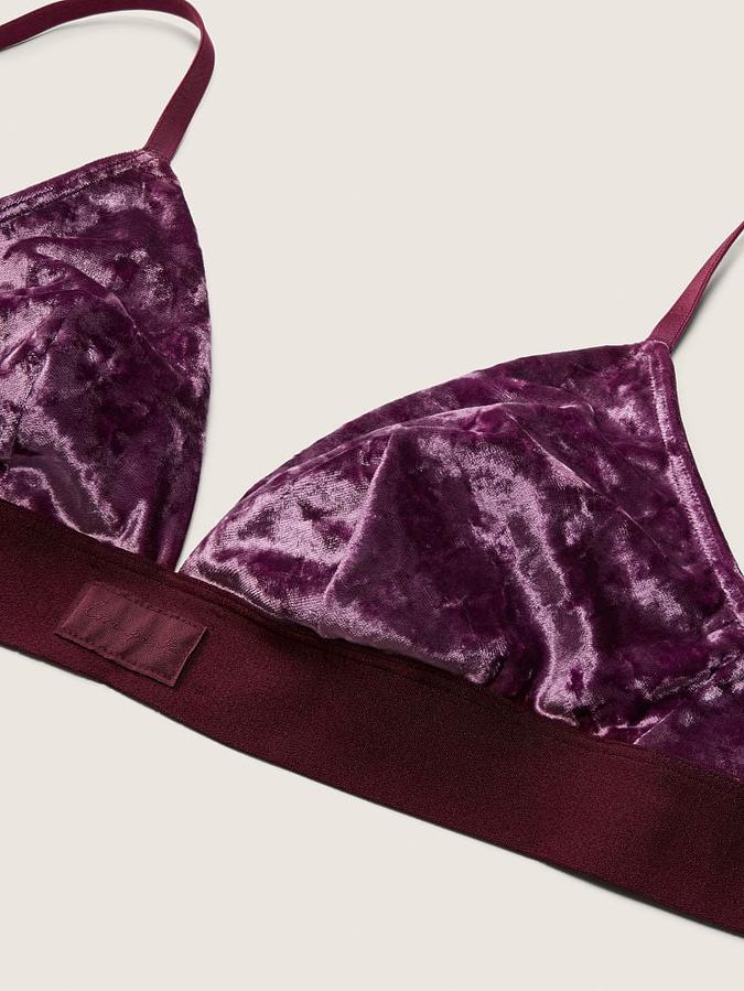 Velvet Triangle Bralette image number 3