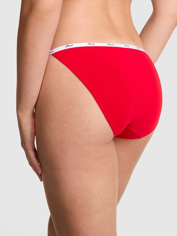 Logo Cotton String Bikini Panty image number 1