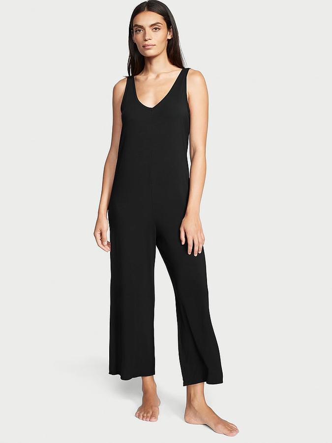 Modal V-Neck Jumpsuit image number 3