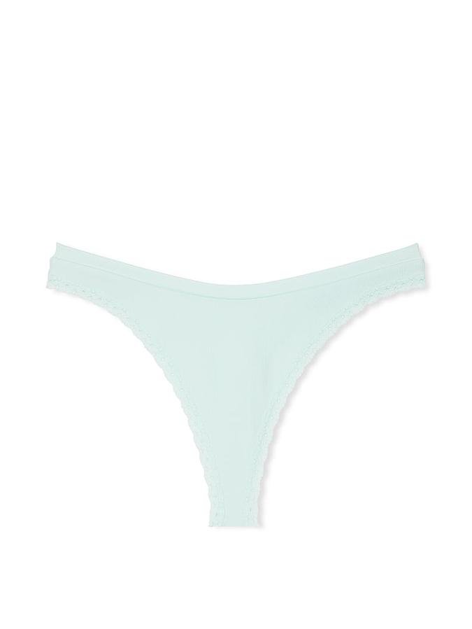 Seamless High-Leg Thong Panty image number 1