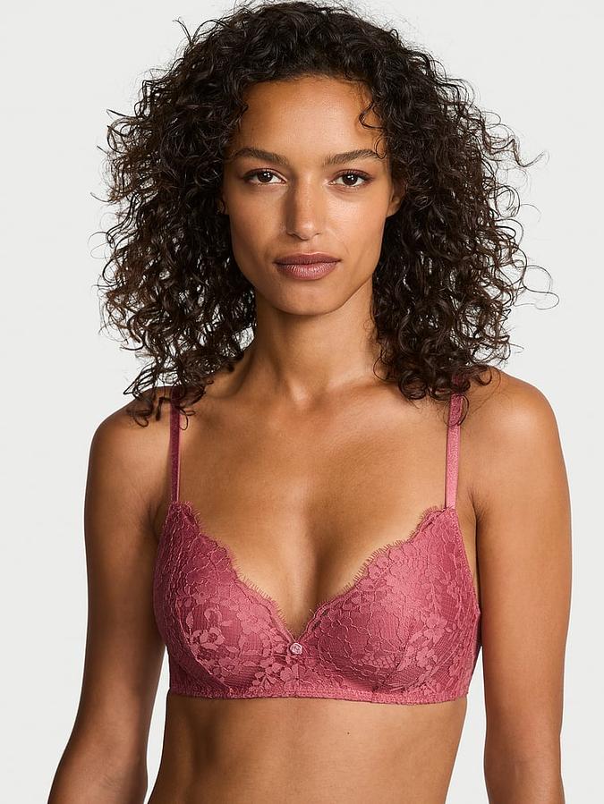 Lace Wireless Push-Up Bra image number 0