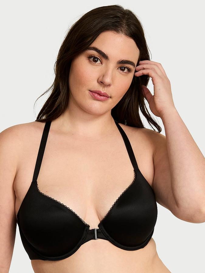 Lightly Lined Lace Racerback Demi Bra image number 0