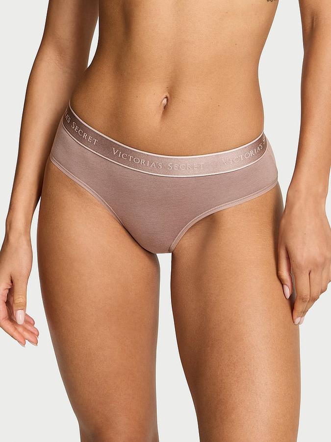 Logo Cotton Hiphugger Panty