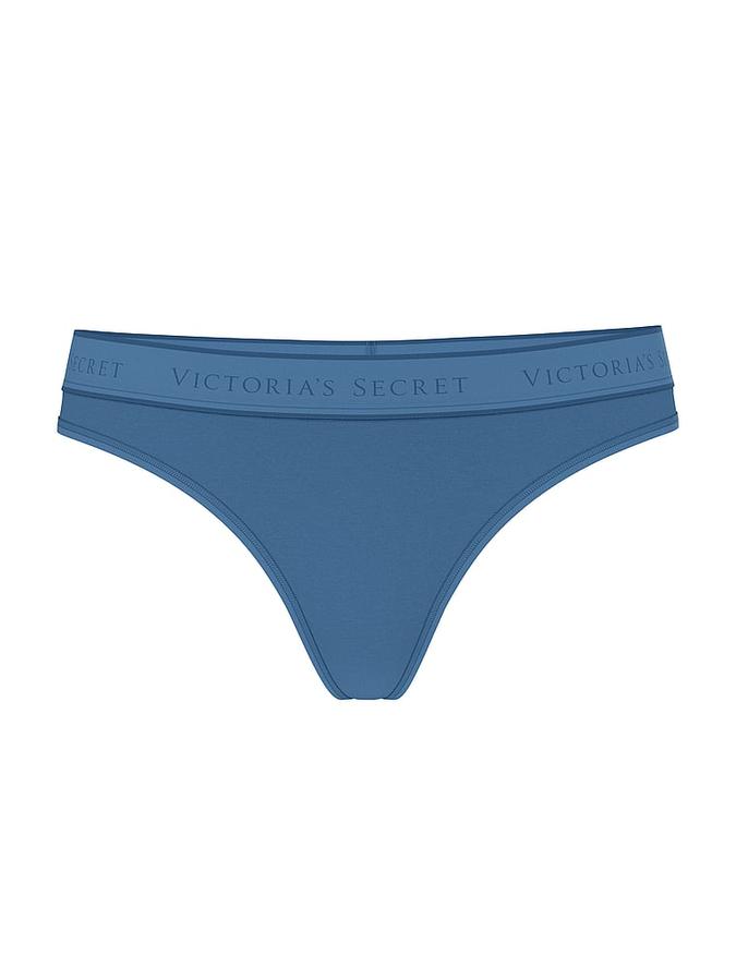 Logo Cotton Thong Panty image number 2