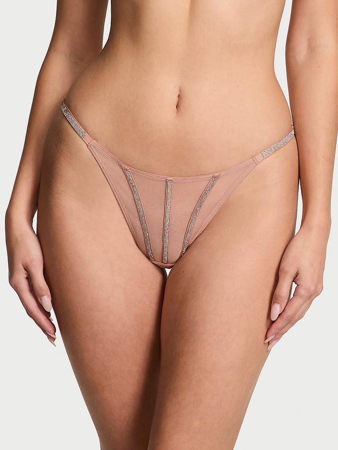 Sheer Shine Thong Panty image number 0