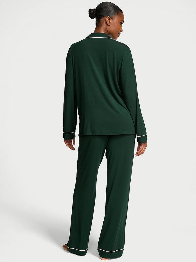 Modal Soft Bow Long Pajama Set