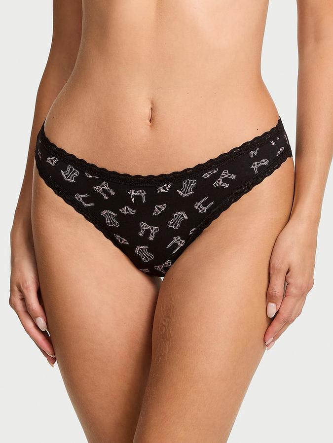Lace-Waist Bikini Panty image number 0