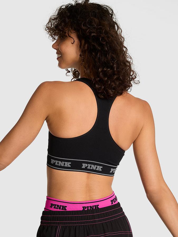 Black Seamless Reversible Sports Bra Seamless Reversible Sports Bra