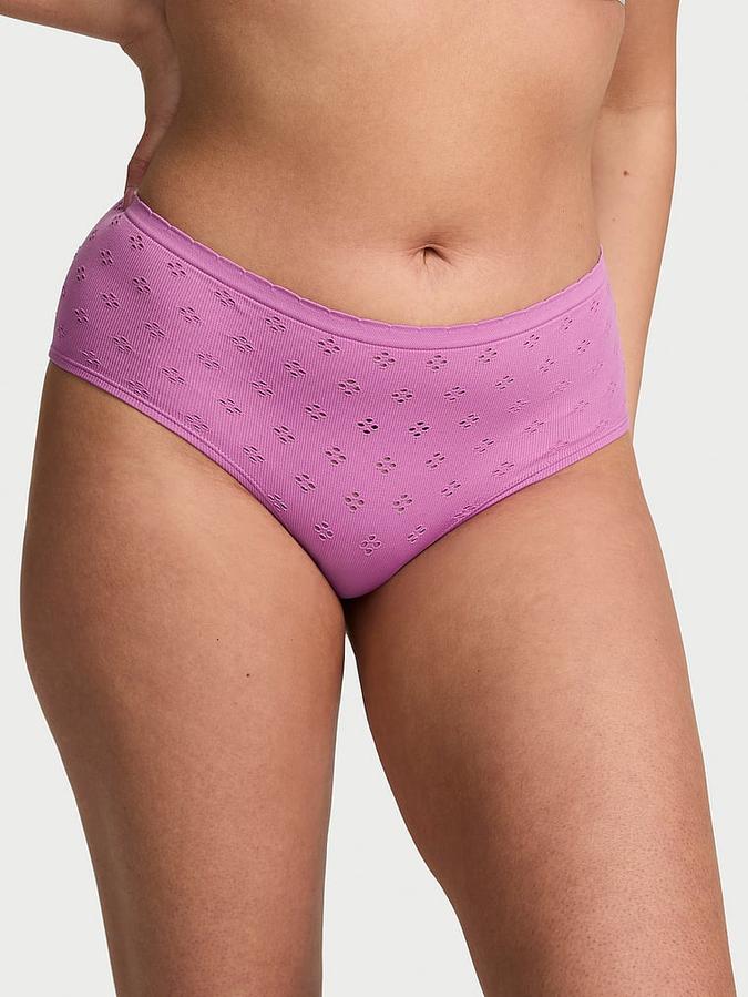 Seamless Eyelet Hiphugger Panty