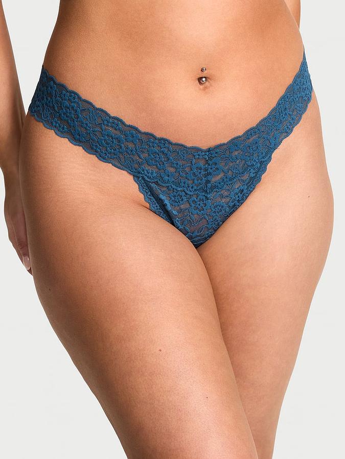Blossom Lace Thong Panty image number 0
