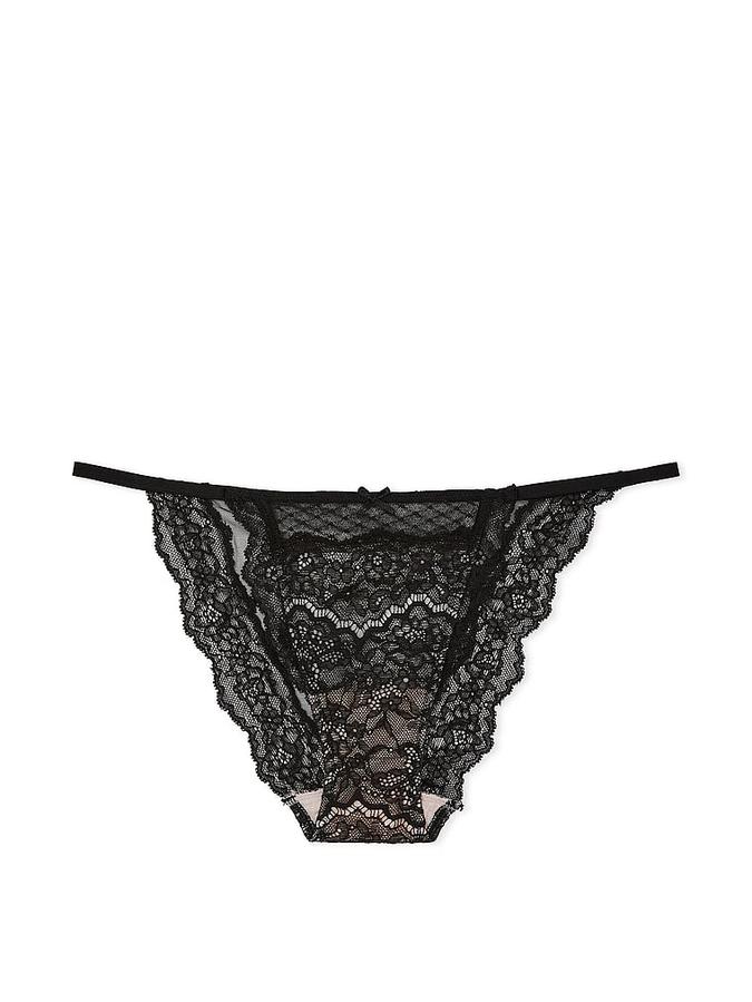 Lace & Mesh String Bikini Panty image number 2