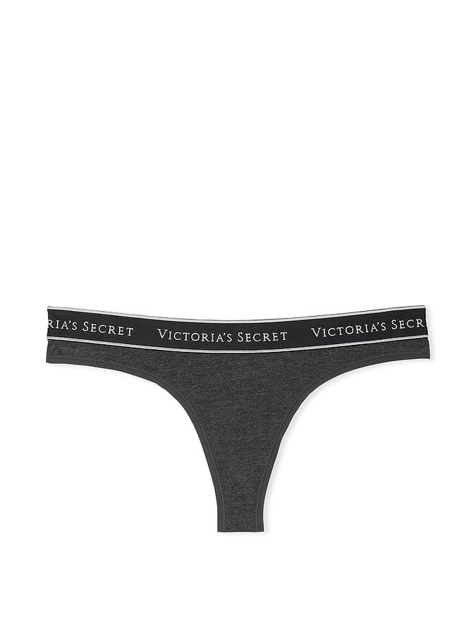 Logo Cotton Thong Panty image number 2