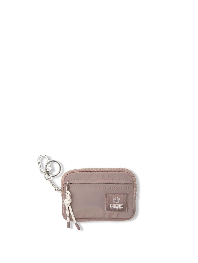 Brown Zip Card Holder Keychain Zip Card Holder Keychain
