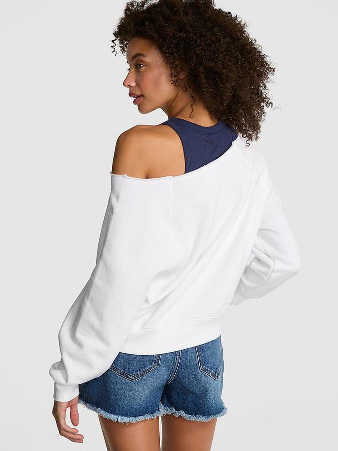Ivy Fleece Off-The-Shoulder Sweatshirt image number 1