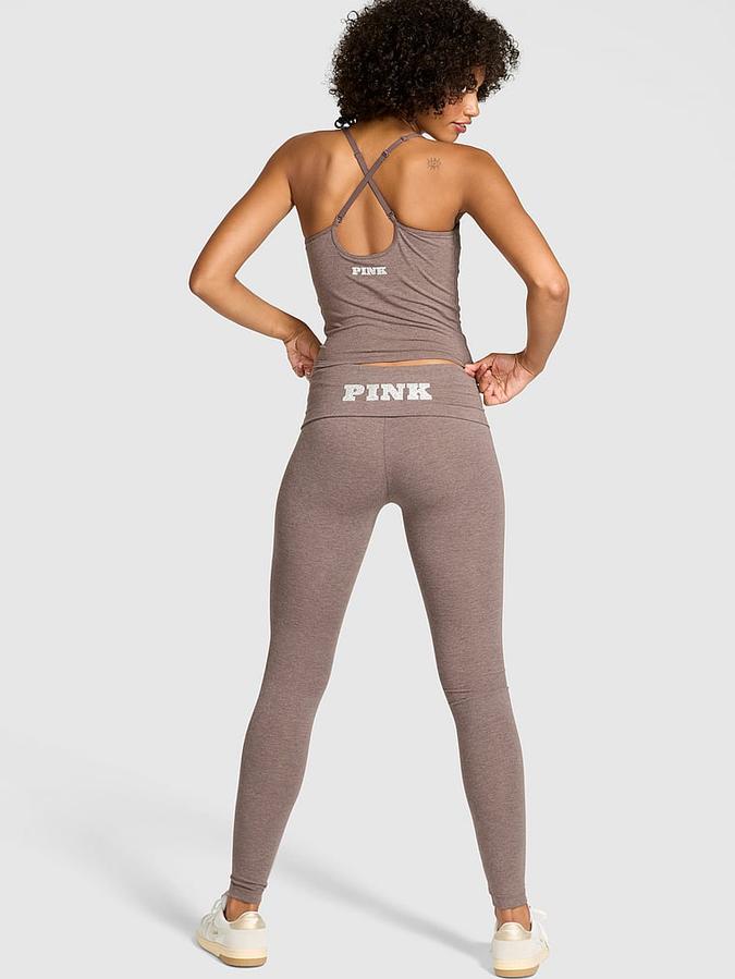 All-Day Cotton Foldover Leggings image number 1