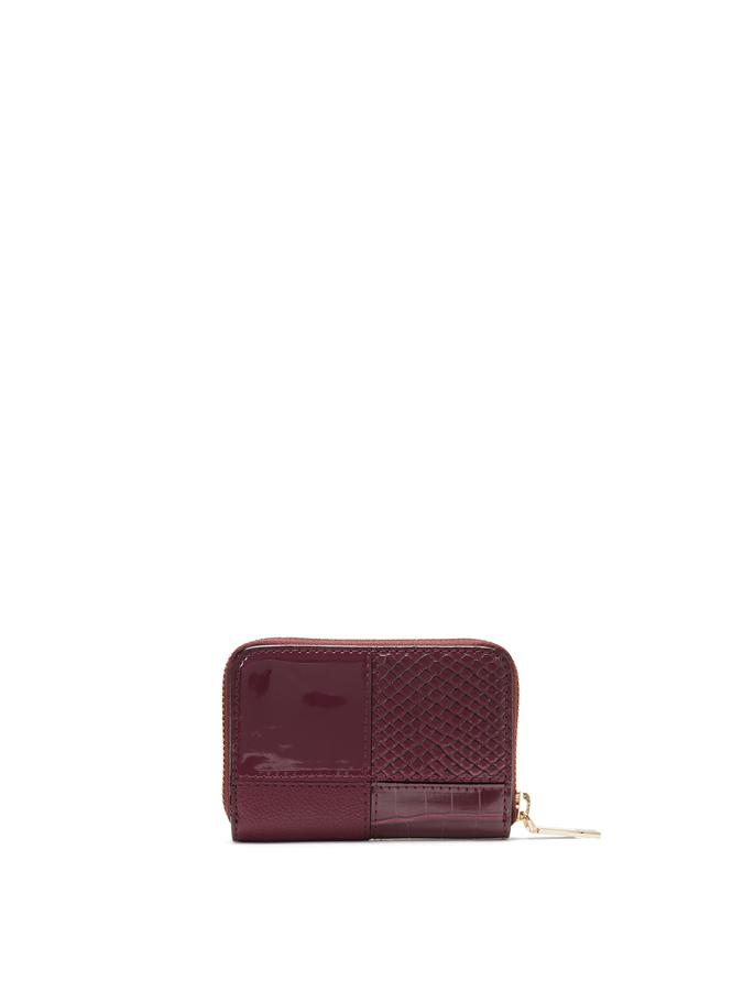 The Victoria Small Wallet with Zip Deep Mahogany image number 1