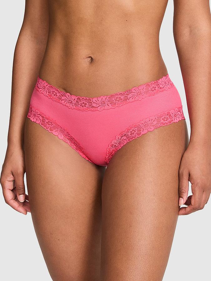 PINK Wink&trade; Lace-Trim Cheeky Panty