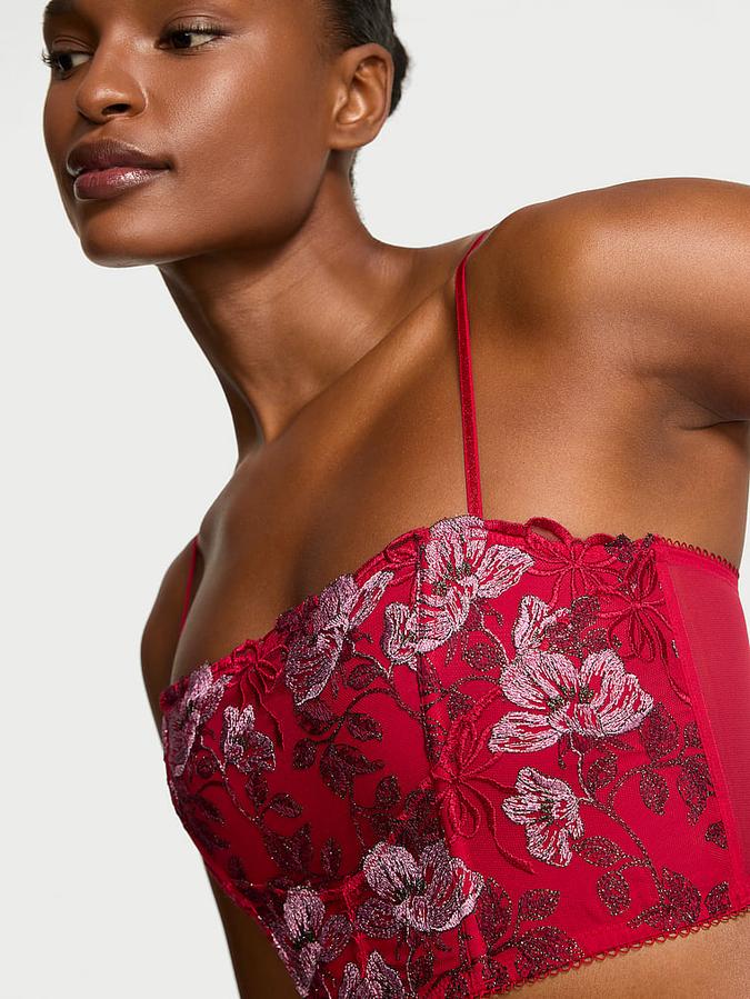 Beautiful Bows Embroidery Bra Top image number 3