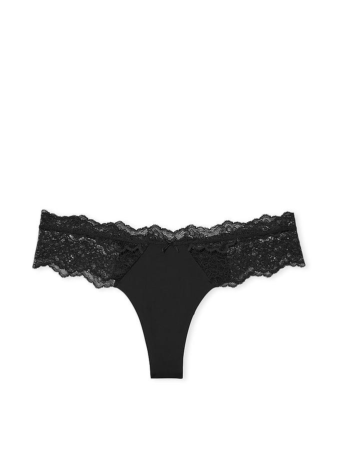 Lace Trim Thong Panty image number 2