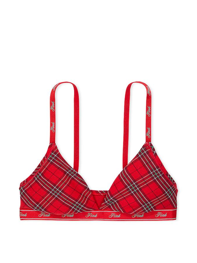 Logo Cotton Triangle Bralette image number 2