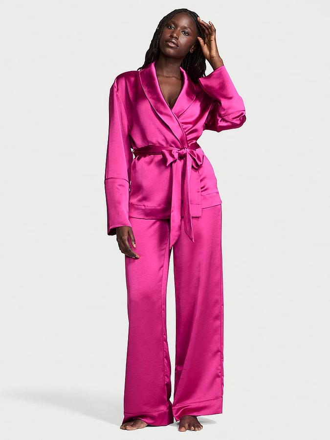 Luxe Satin Wrap Top & Pant Set