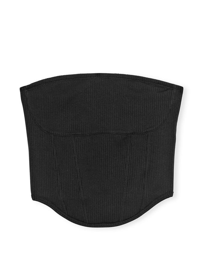 The Cinched Cotton Strapless Corset Top image number 2