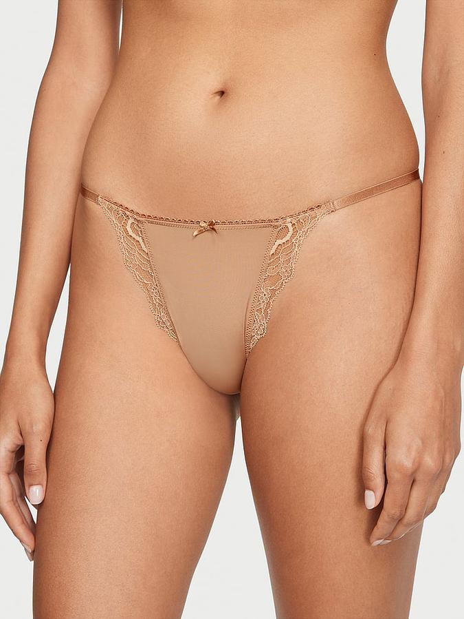 Smooth & Lace String Bikini Panty image number 0