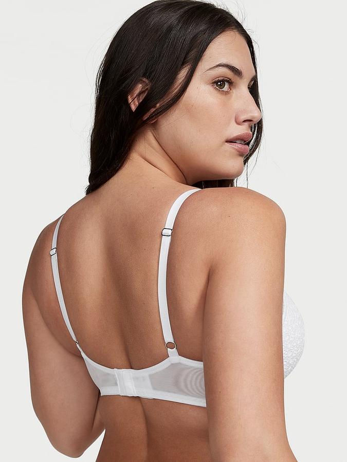 Eyelet Lace Lightly Lined Demi Bra