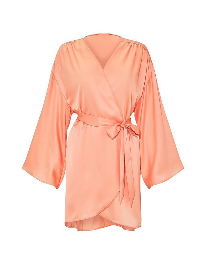 Satin Short Robe image number 2