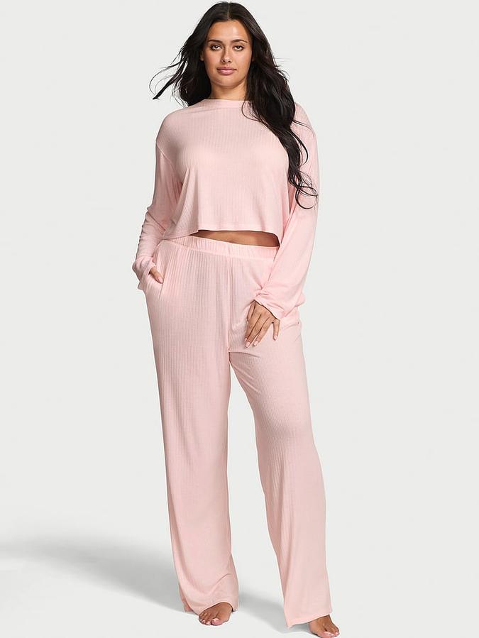Modal Wide-Rib Long Lounge Set
