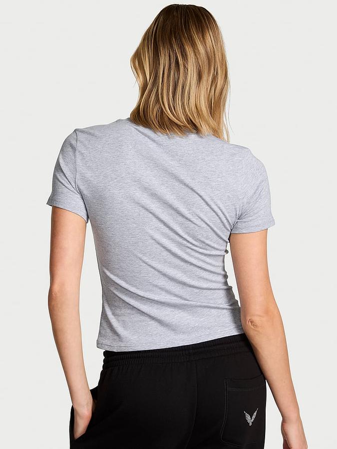 Stretch Cotton Fitted Tee