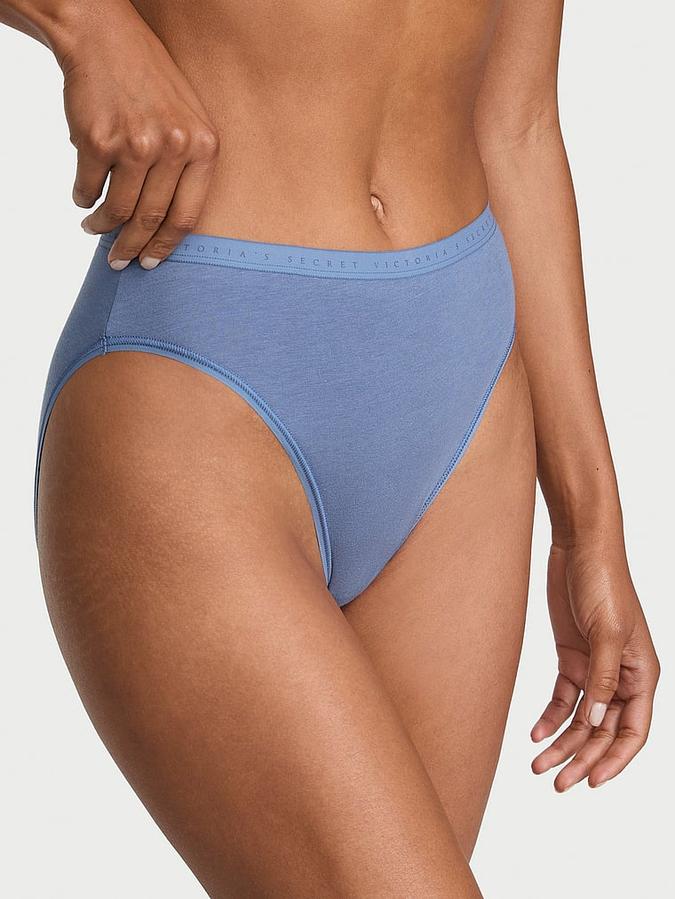 Stretch Cotton High-Leg Brief Panty