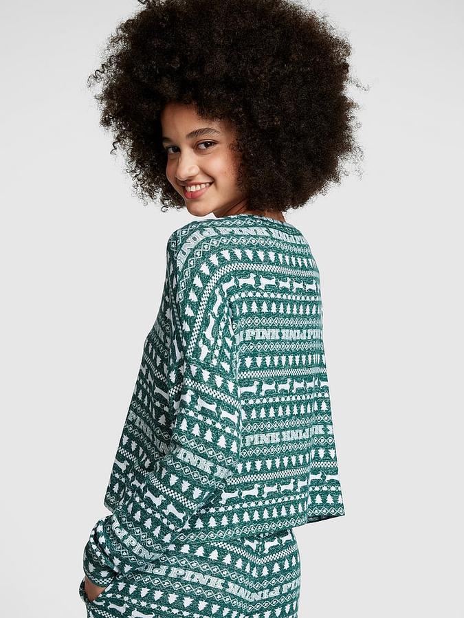Cozy Long-Sleeve Sleep Shirt image number 1