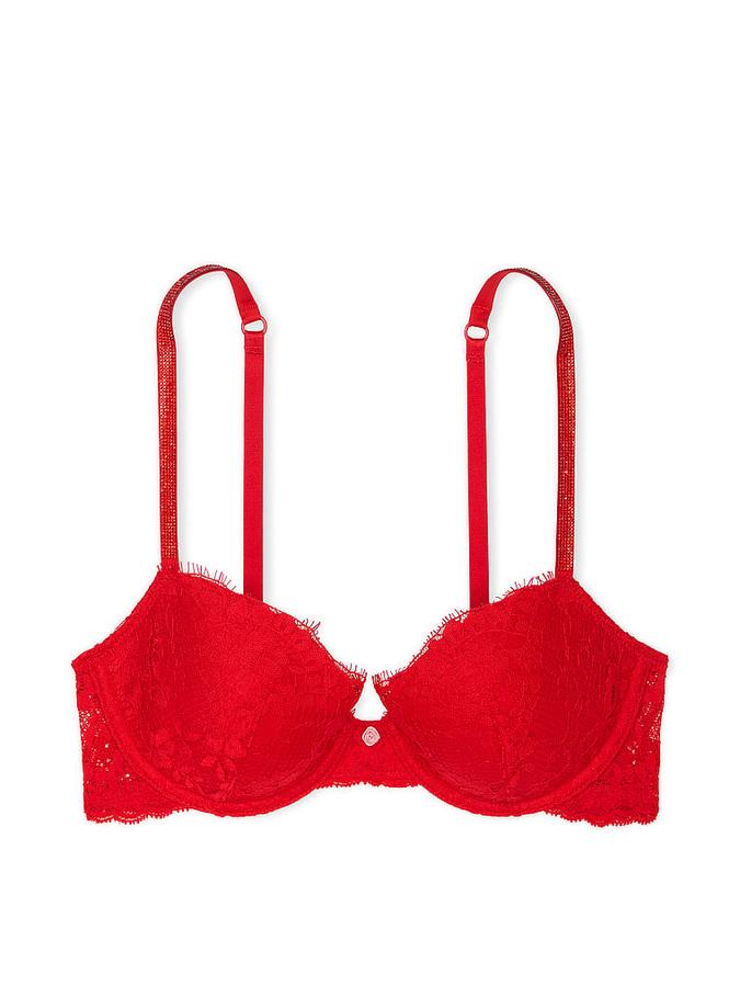 Twinkle Strap Lace Classic-Coverage Demi Bra image number 2