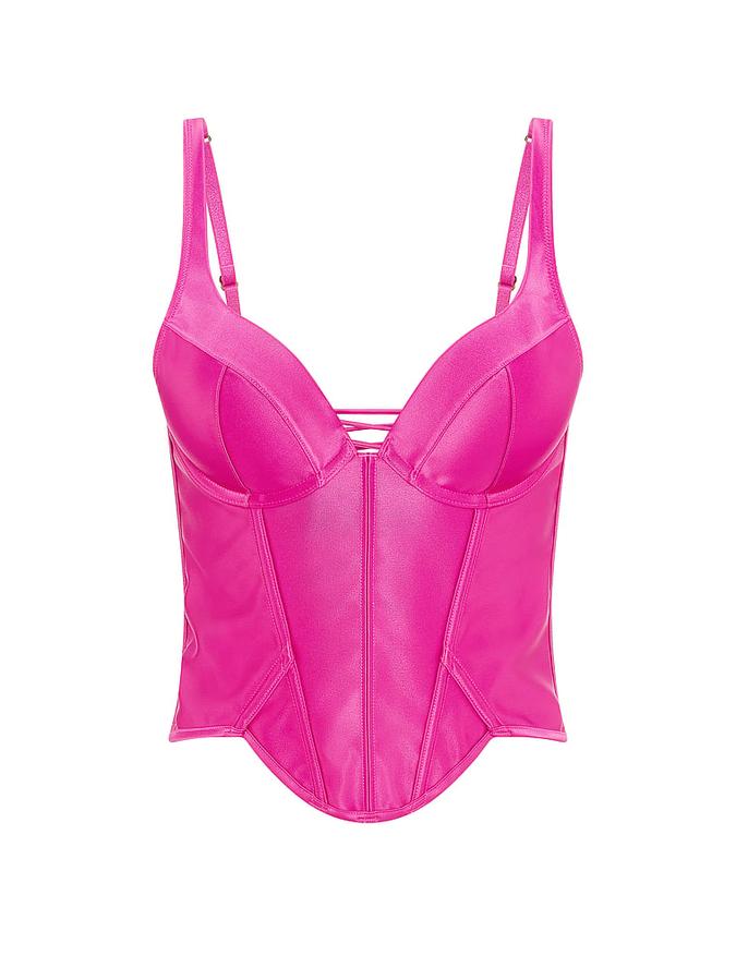 Push-Up Satin Corset Top image number 2
