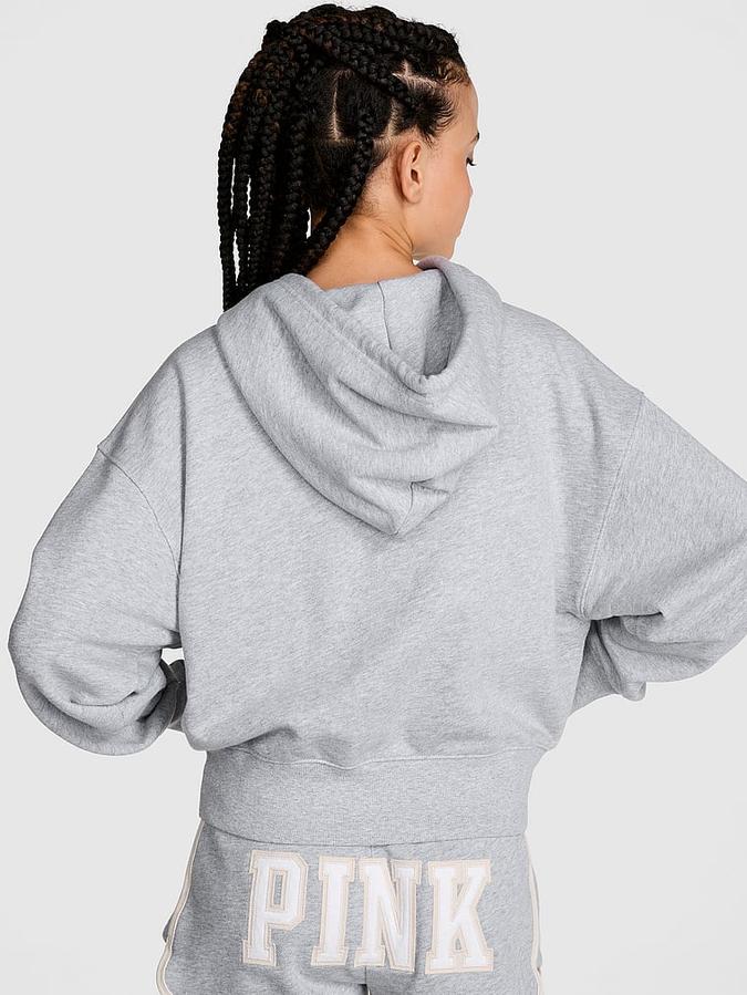 Ivy Terry Shrunken Full-Zip Hoodie image number 1