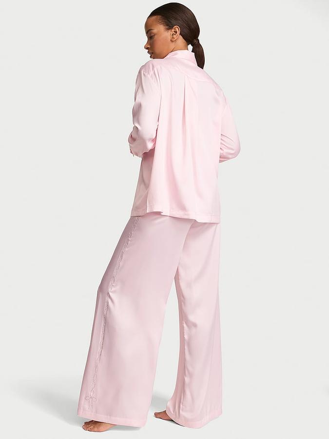 Signature Satin Shine Shop Long Pajama Set