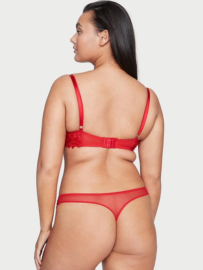 Ziggy Floral Embroidery Unlined Demi Bra