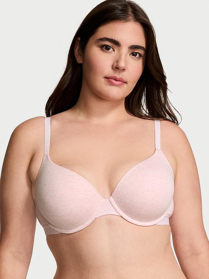Lightly Lined Cotton Demi Bra image number 0
