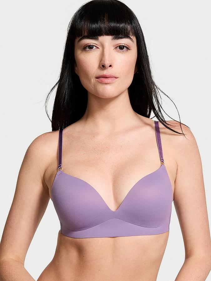 Smooth Wireless Push-Up Plunge Bra image number 0