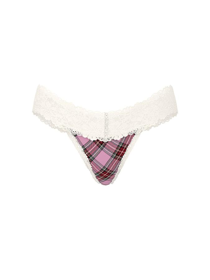 Wink Lace-Trim Thong Panty image number 2