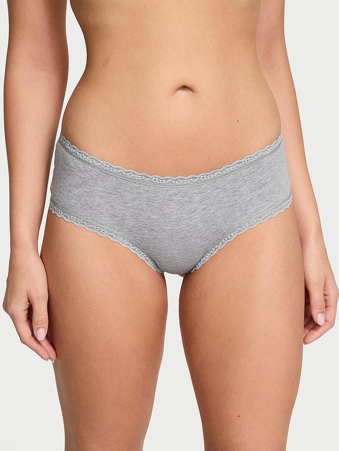 Cotton Lace-Waist Cheeky Panty