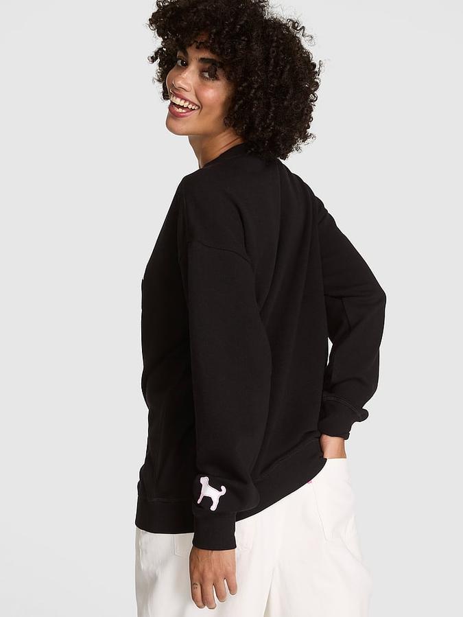 Ivy Fleece Oversized Crew Sweatshirt