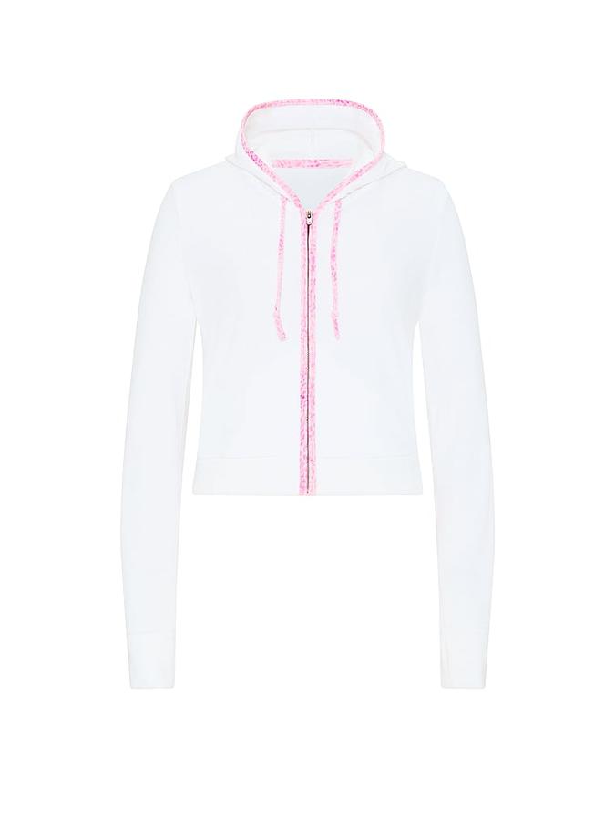 Terry Full-Zip Cover-Up Hoodie image number 2
