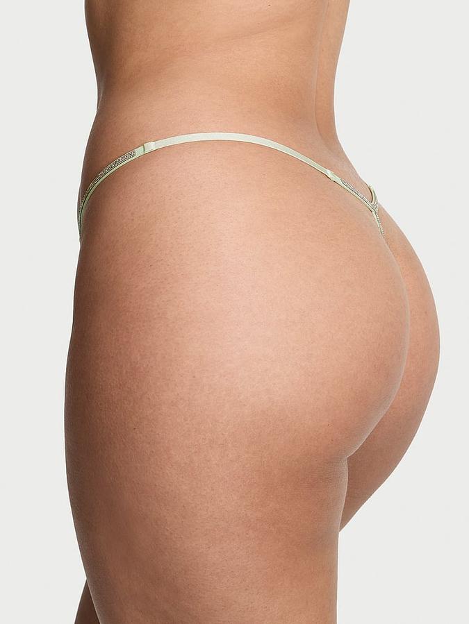 Twinkle Silver Lace V-String Panty
