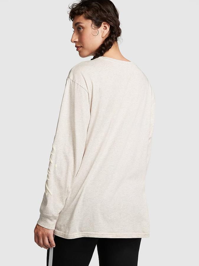 Oversized Long-Sleeve Campus Tee image number 1