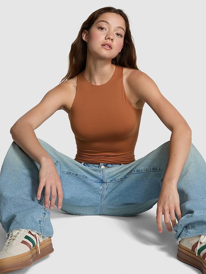 Base Stretch High-Neck Bodysuit image number 3